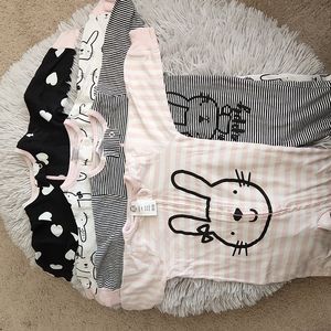 4 piece Gerber sleepers 0-3m